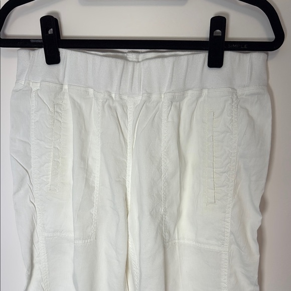 Eileen Fisher White Cropped Pants with pockets Size S/P RUNS BIG - Picture 4 of 9